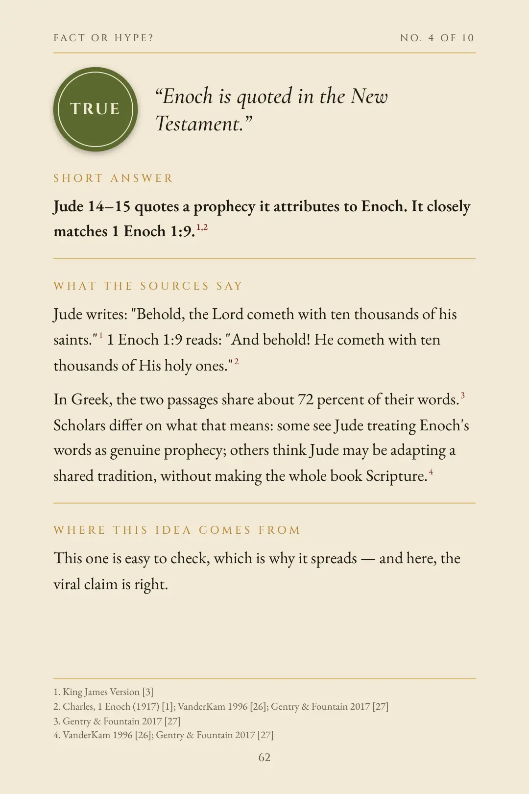 Fact or Hype? claim number 4 with its verdict seal
